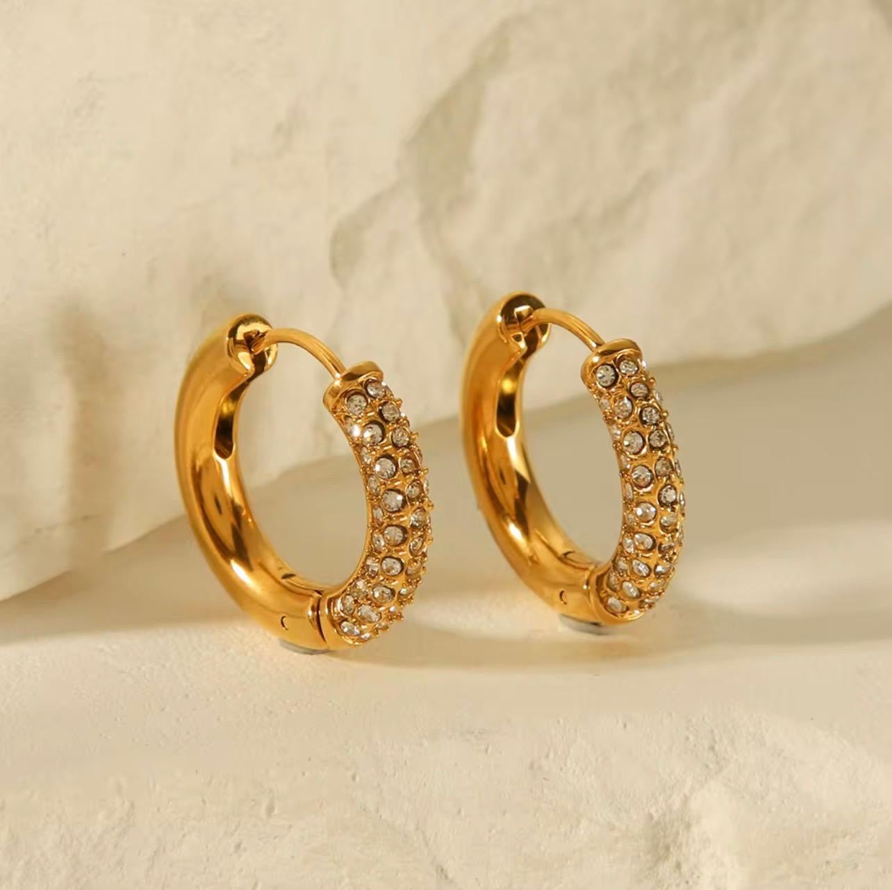Boucles d’oreilles Créoles Étincelles