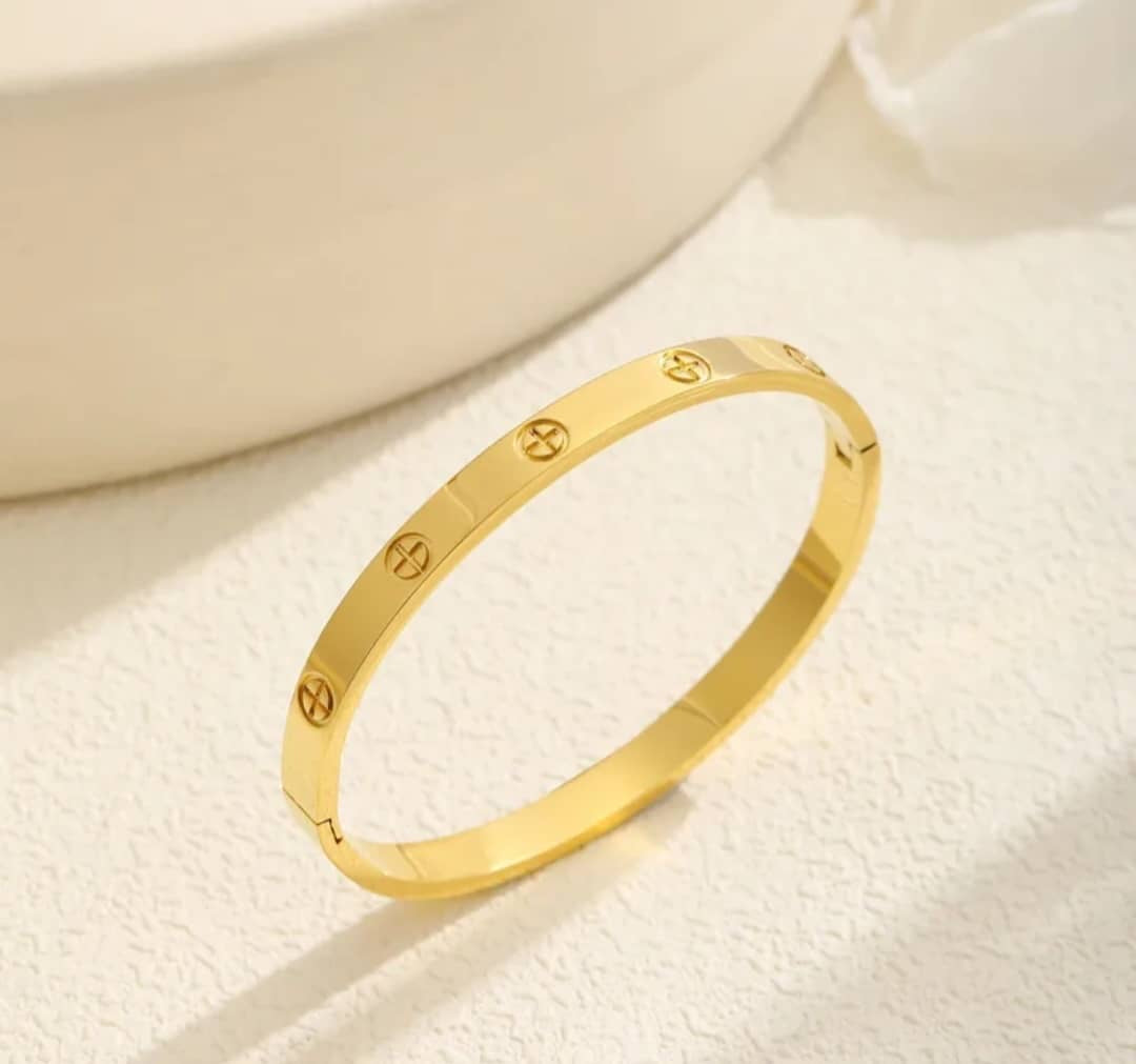 Bracelet Jonc "Éternel" Motif Vis