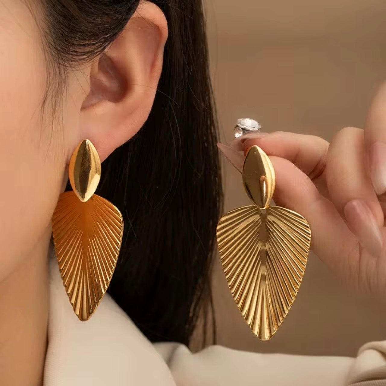 Boucles d’oreilles « Feuilles »