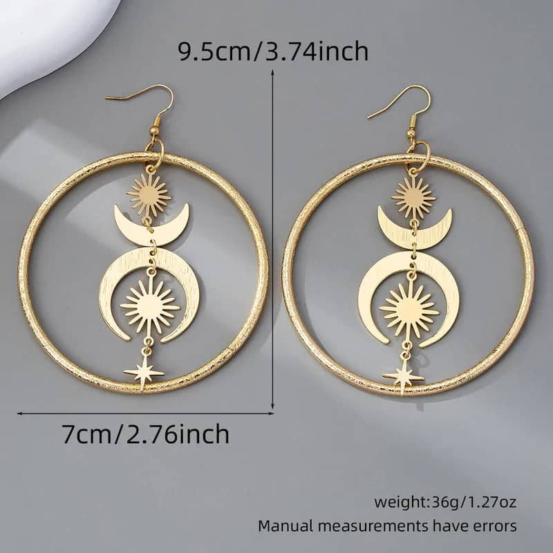 Boucles d’oreilles « Lunaire »