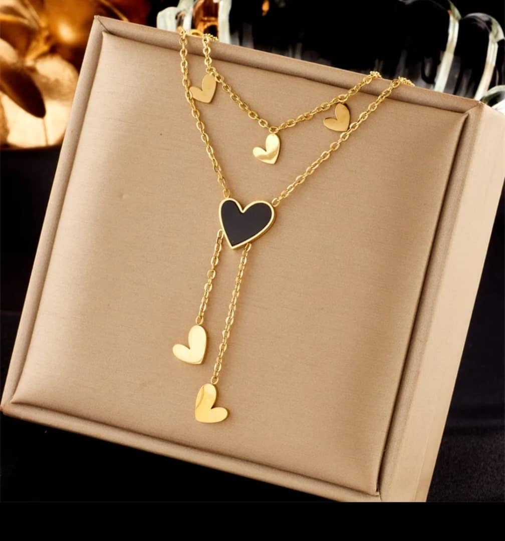 Collier "Pluie de Coeur"