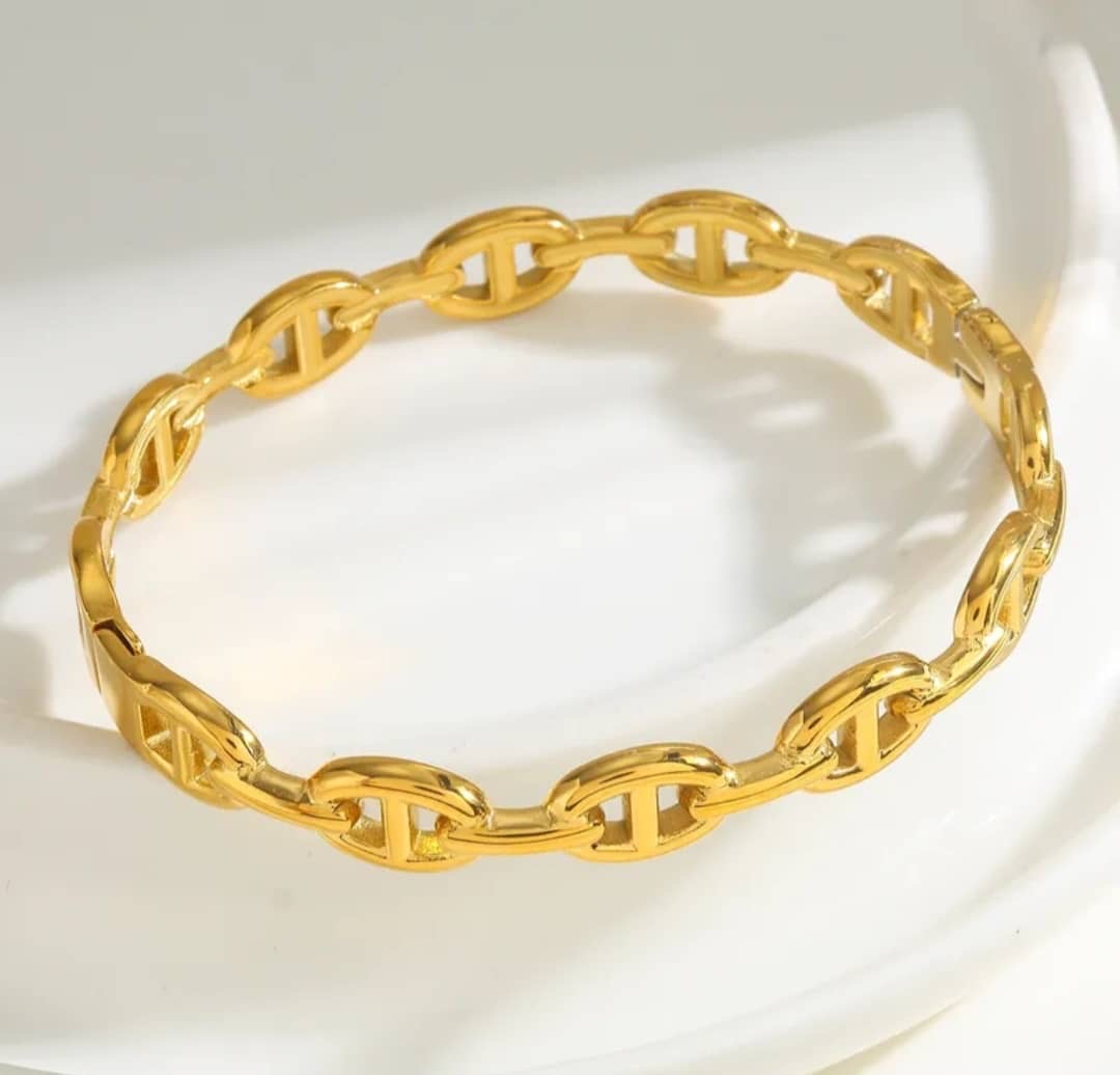 Bracelet Jonc "Maille Marine"