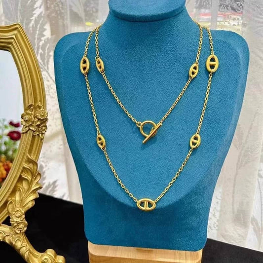 Sautoir «  Maille Marine »
