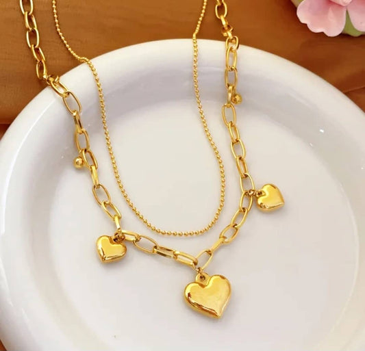 Collier "Coeur à coeur"