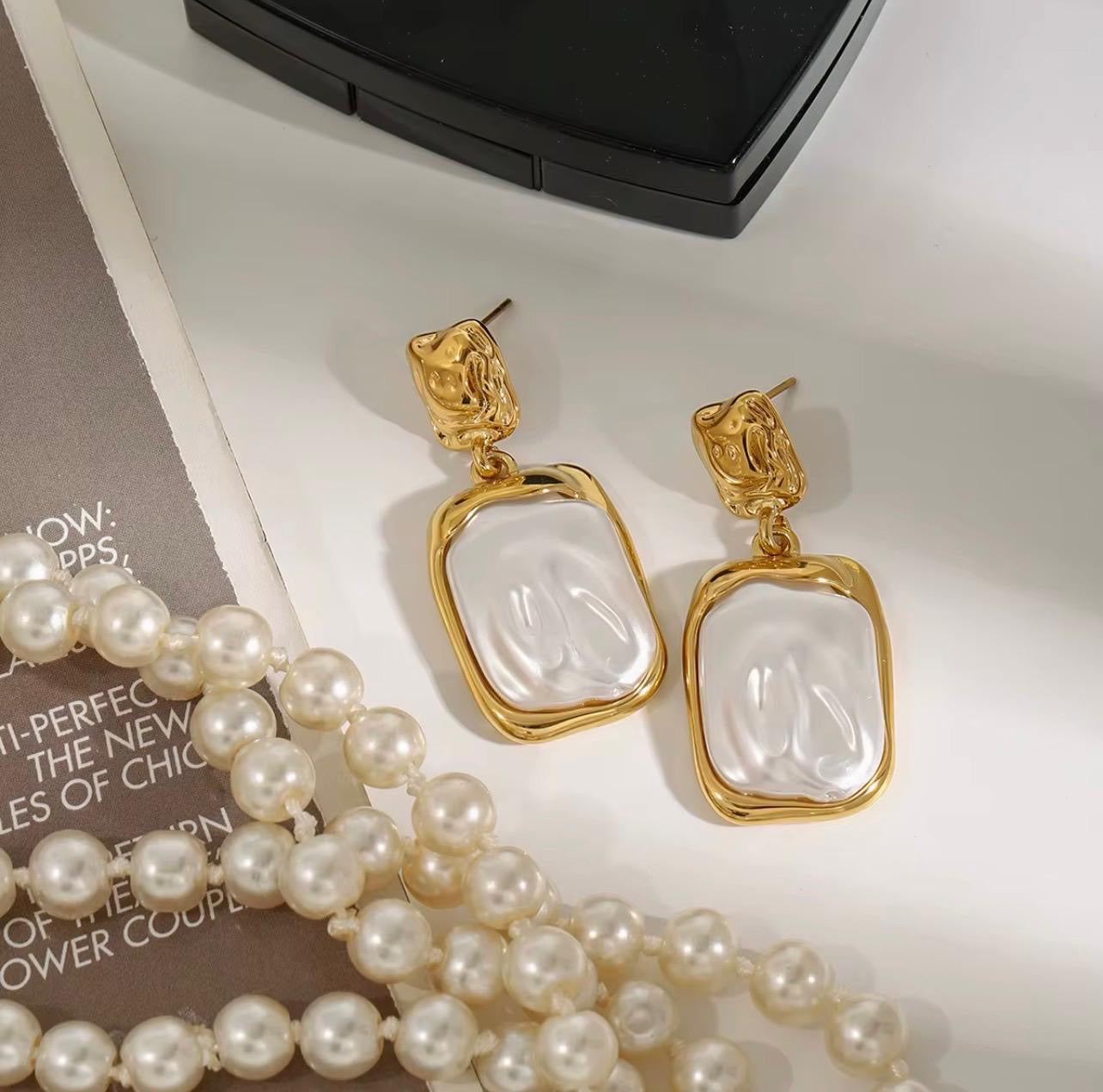 Boucles d’oreilles Nacre Royale