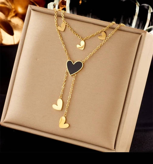 Collier "Pluie de Coeur"